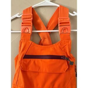Unisex Kid's All In Motion Bright Orange Snow Bibs 3M Thinsulate - Size XS (4/5)
